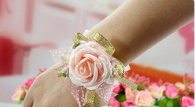 PE wrist flower wedding bridesmaid elegant brides get married sisters hand wrist flower flowers foam accessories