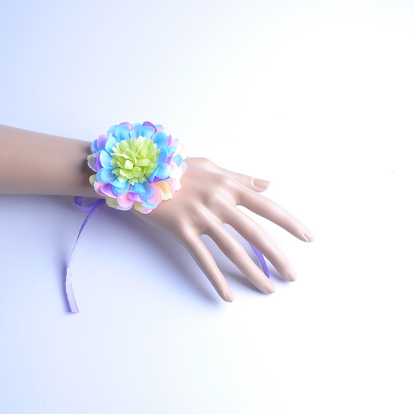 Sisters hands are wrist flower Korean brooch Bride Groom boutonniere bridesmaids flowers