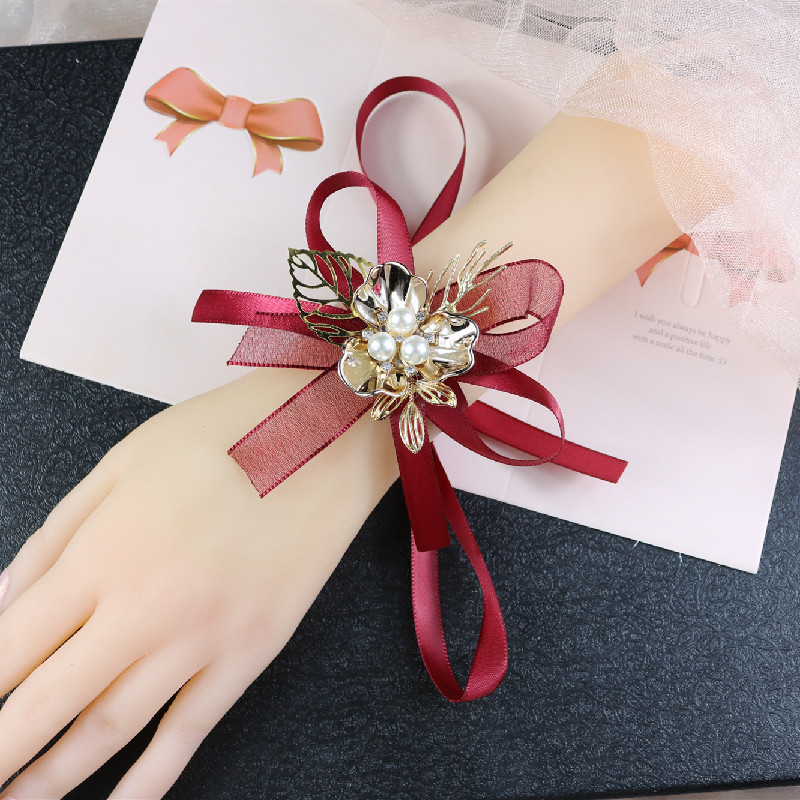 Korean Corsage Wedding Sisters Group Bracelet Flower Bride Handed Flower Bridesmaid Required Wrist Flower Wrist Flowers