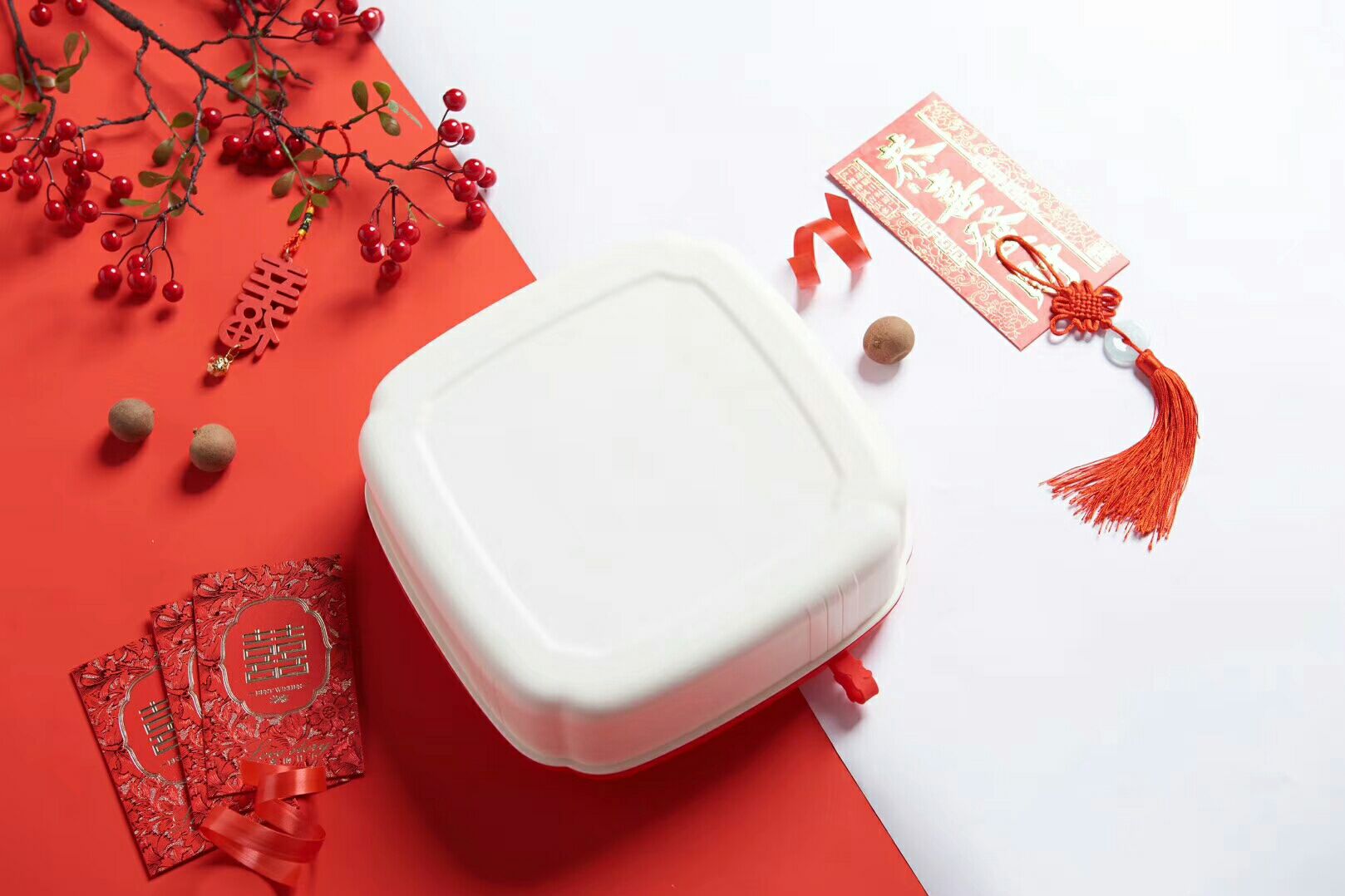 J06-6163-2 Multi-functional shell fruit box nut box candy box snack box