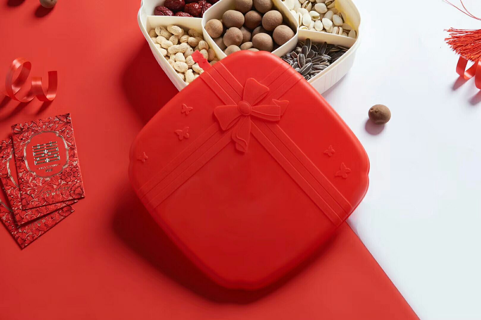 J06-6163-2 Multi-functional shell fruit box nut box candy box snack box J06-6163-2 Multi-functional shell fruit box nut box candy box snack box