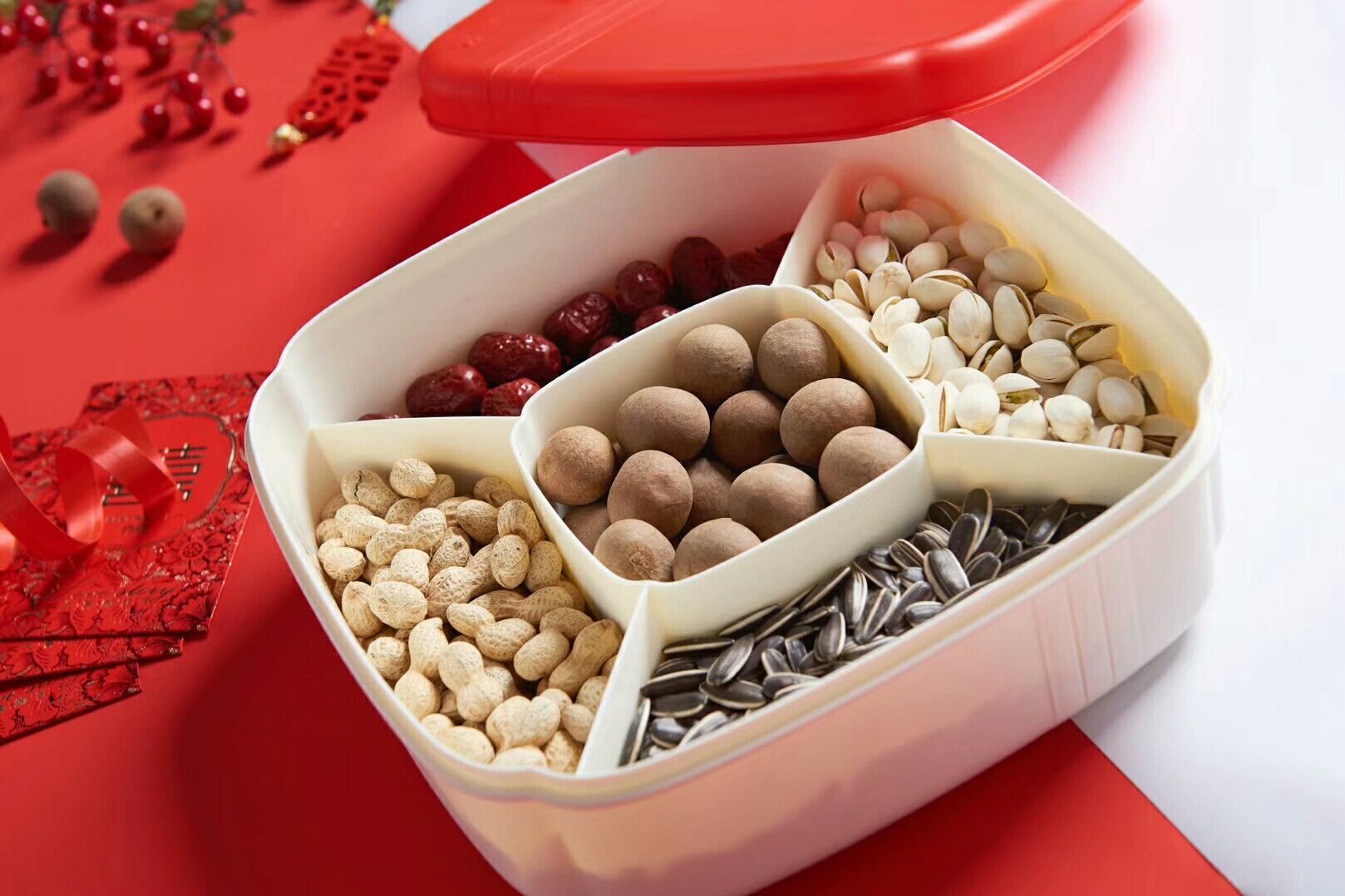 J06-6163-2 Multi-functional shell fruit box nut box candy box snack box J06-6163-2 Multi-functional shell fruit box nut box candy box snack box
