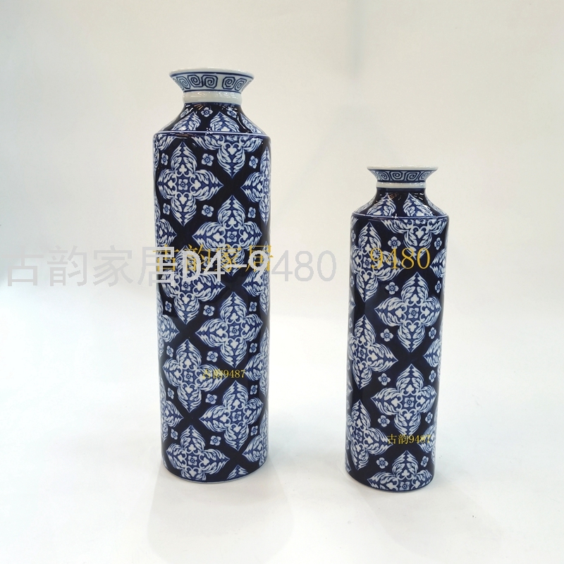 Guyun Factory Store Ceramic Crafts Decorative Flower Vase Blue and White Porcelain Candy Box Home Decoration Supplies Guyun Factory Store Ceramic Crafts Decorative Flower Vase Blue and White Porcelain Candy Box Home Decoration Supplies