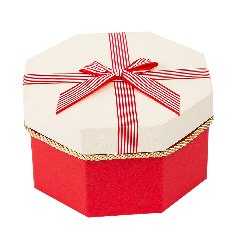 Wedding Gift Candy Box Lipstick Gift Box Packaging Box Octagonal Valentine&#039;s Day Gift Box Octagon Box Customization
