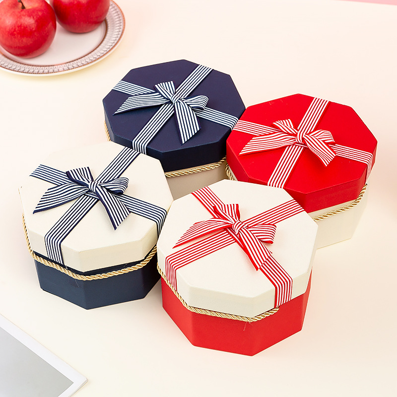 Wedding Gift Candy Box Lipstick Gift Box Packaging Box Octagonal Valentine&#039;s Day Gift Box Octagon Box Customization