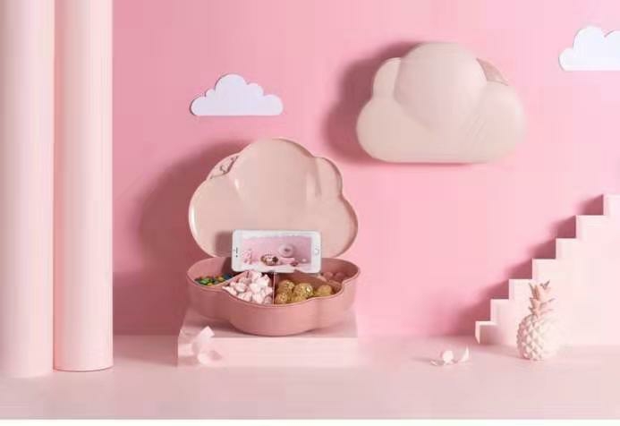 J06-6258 Rainy sunny day after tomorrow candy box dried fruit box cloud fruit bowl melon and fruit bowl storage box