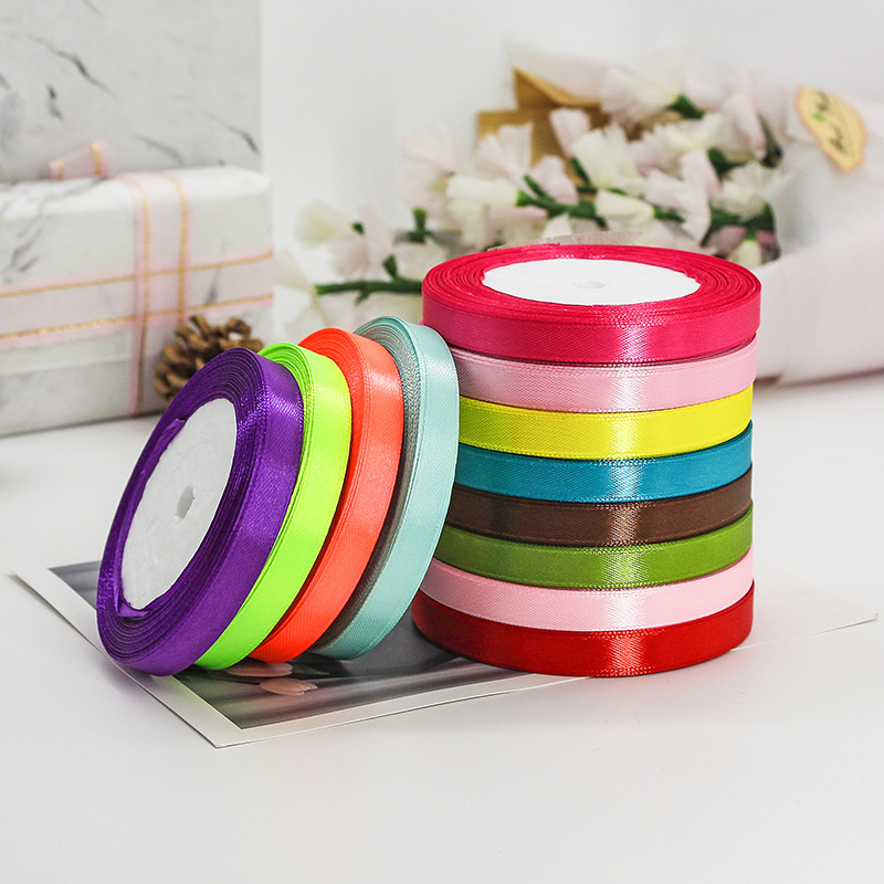 1cm Ribbon Gift Packing Ribbon Cake Baking Ribbon Wedding Celebration Decoration Wedding Candies Box Ribbon Ribbons