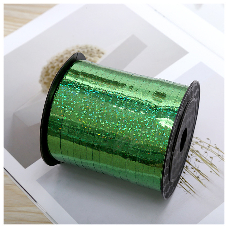 250 Yards Laser Ribbon Wedding Birthday Decoration Rope Balloon Silk Ribbons Colored Ribbons