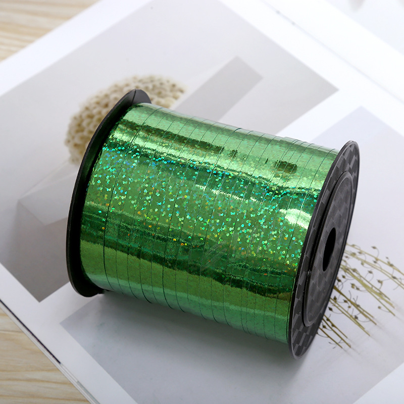 250 Yards Laser Ribbon Wedding Birthday Decoration Rope Balloon Silk Ribbons Colored Ribbons