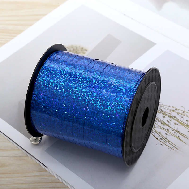 250 Yards Laser Ribbon Wedding Birthday Decoration Rope Balloon Silk Ribbons Colored Ribbons
