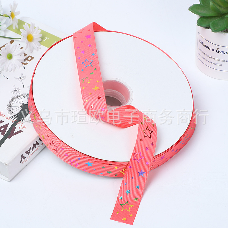 Ribbons Dream Starry Sky Stationery Shop Gift Present Bandage Ribbon Polypropylene Fiber Hair Ornaments Ribbon