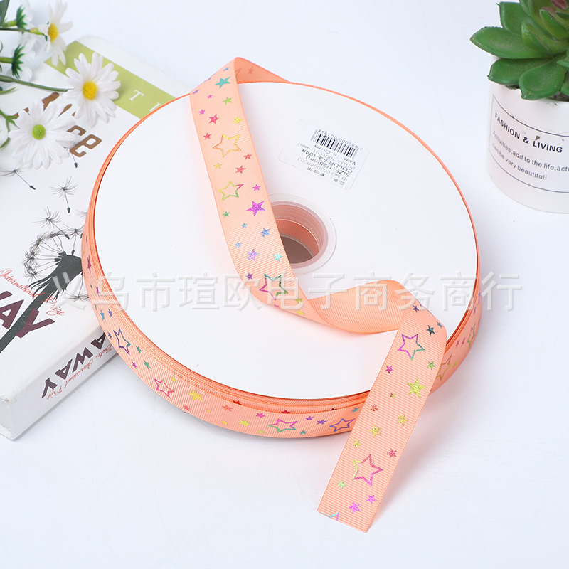 Ribbons Dream Starry Sky Stationery Shop Gift Present Bandage Ribbon Polypropylene Fiber Hair Ornaments Ribbon