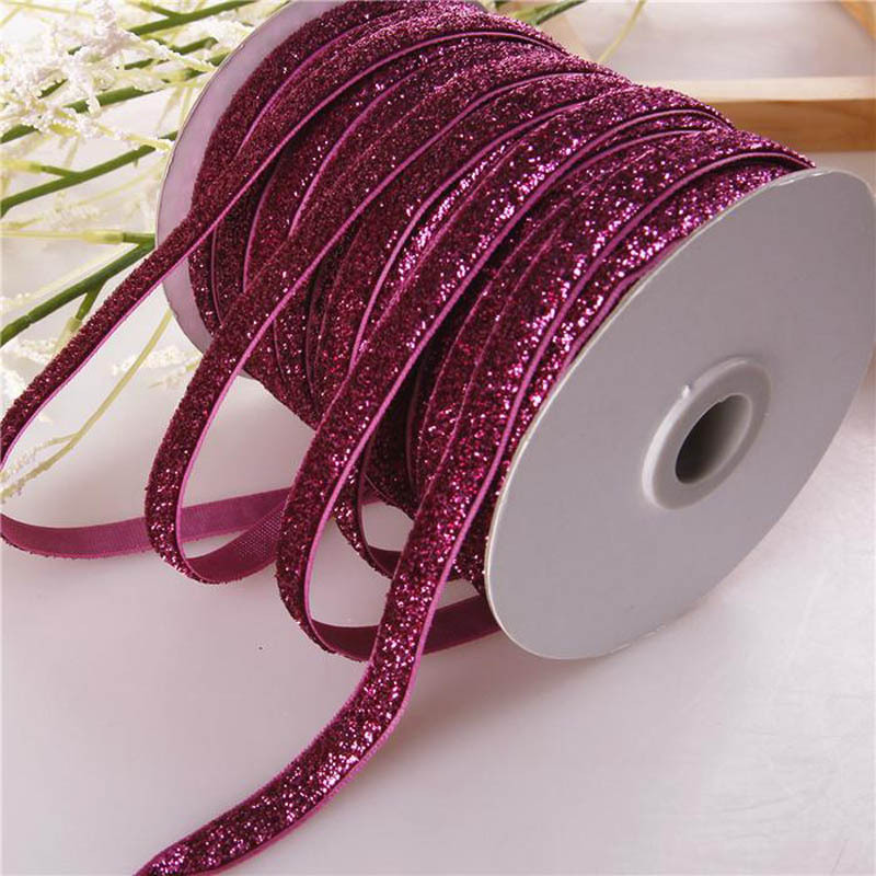 Factory Hot Sale Shiny Velvet Band Silk Velvet Band Gift Box Package Ribbon DIY Jewelry Ribbons