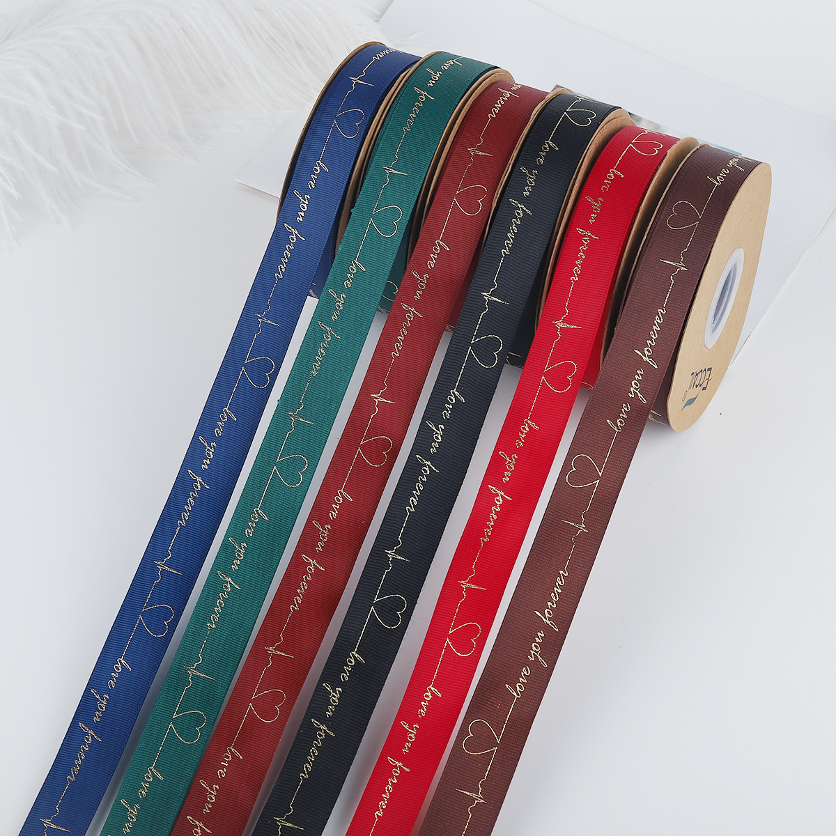 English Ribbon Gilding Ribbon Gift Gift Box Thread Ribbon Floral Flower Shop Supplies Ribbons