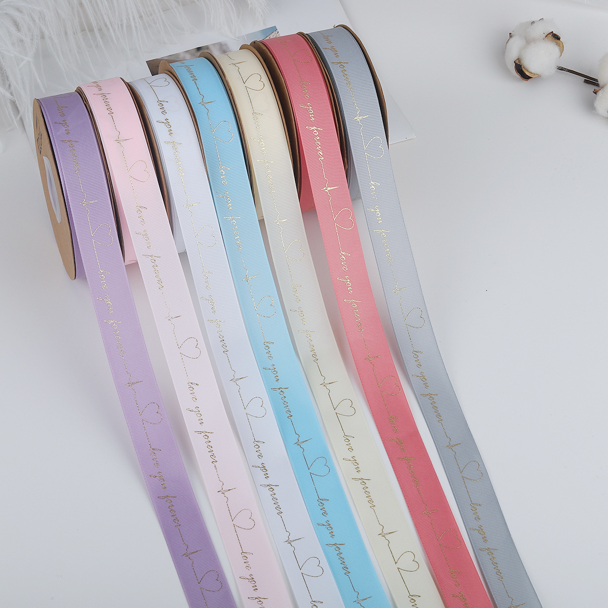 English Ribbon Gilding Ribbon Gift Gift Box Thread Ribbon Floral Flower Shop Supplies Ribbons
