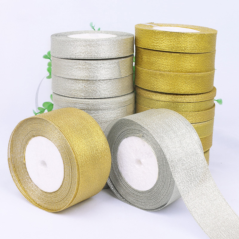 0.3-5cm Wide Glitter Ribbon 2cm Silver Onion Ribbon Baking Cake Box Packing Ribbons