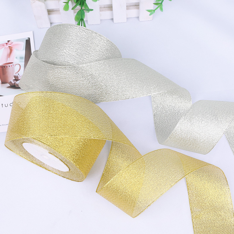 0.3-5cm Wide Glitter Ribbon 2cm Silver Onion Ribbon Baking Cake Box Packing Ribbons