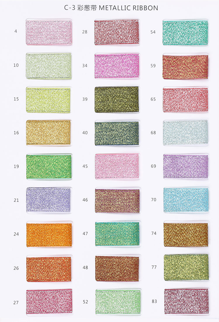 0.3-5cm Wide Glitter Ribbon 2cm Silver Onion Ribbon Baking Cake Box Packing Ribbons