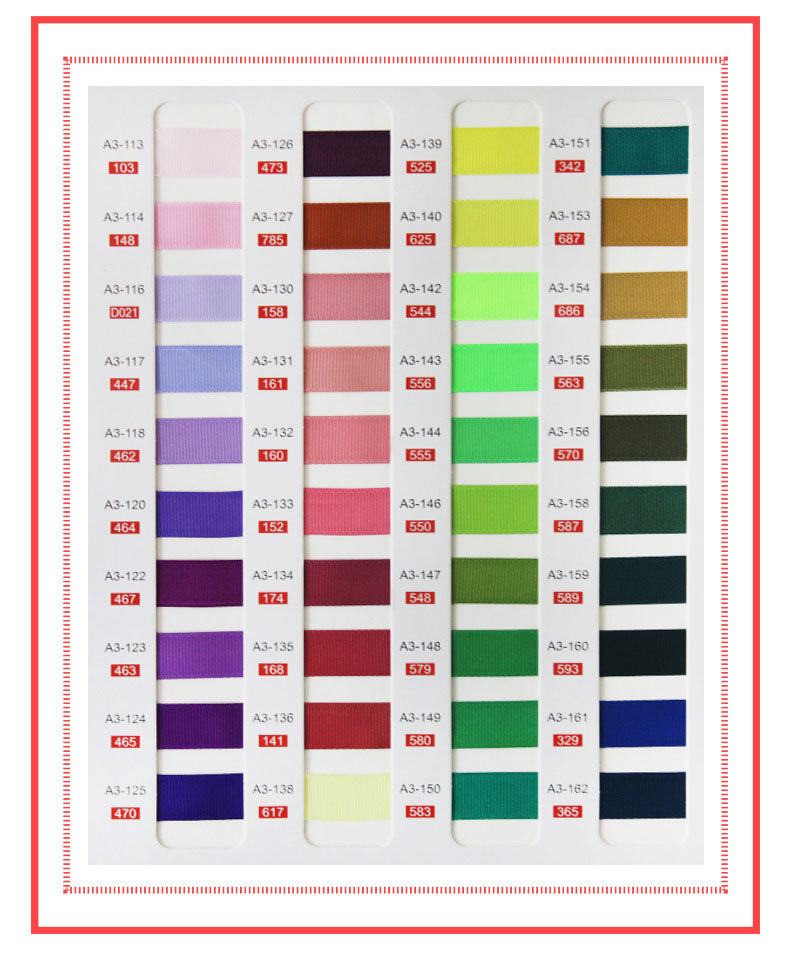 Ribbons Factory Made Clothing 1cm Ribbed Band Gift Packaging Polyster Ribbon 2cm