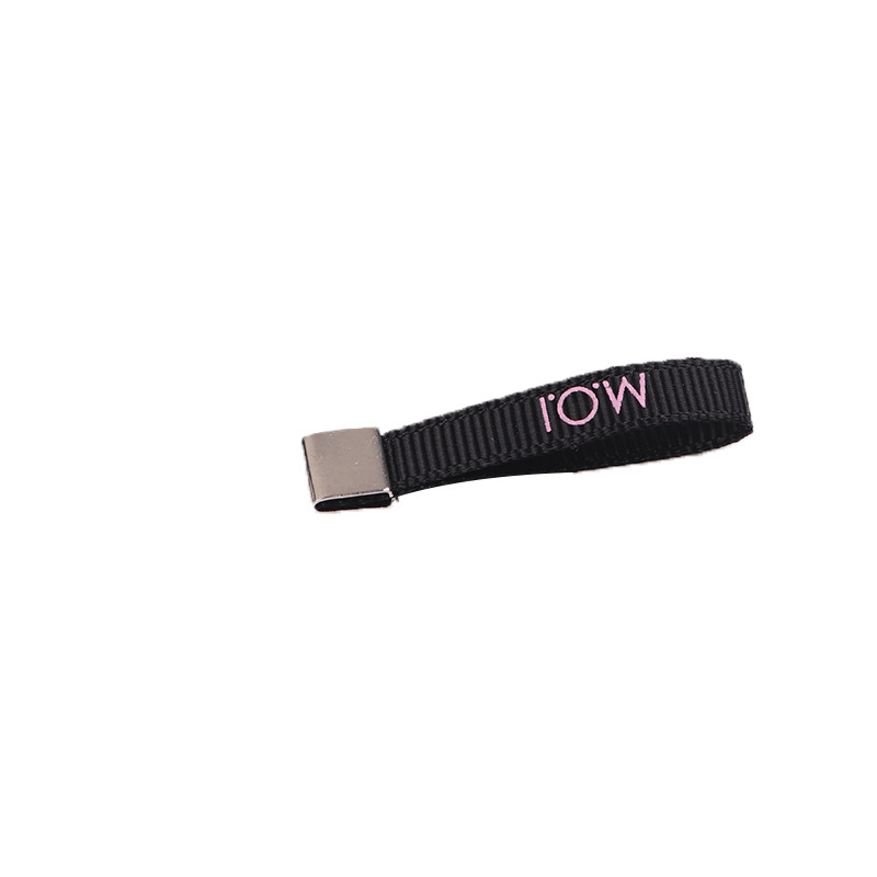 Factory Wholesale Ribbon 0.7cm Printing Monochrome Logo Buckle for Gift Packaging Ribbons