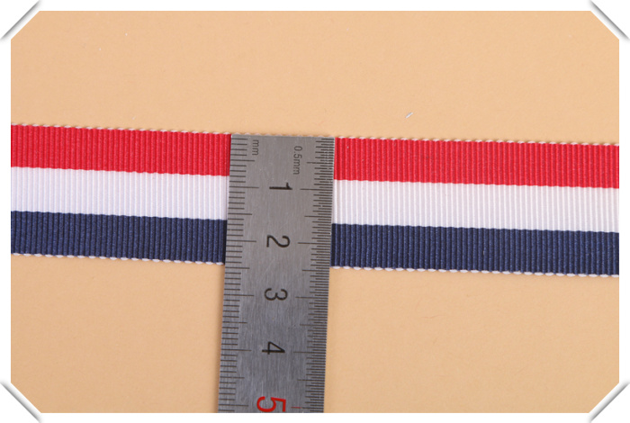 Red and white blue stripe ribbon ribbon ribbon clothing accessories.