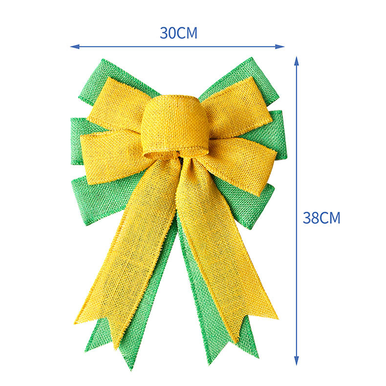 Factory Direct Sales Simi Silk Ribbon Artificial Linen Plaid Ribbon Handmade Ribbons