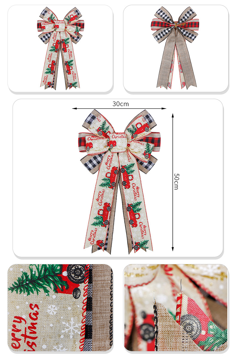 Factory Direct Sales Simi Silk Ribbon Artificial Linen Plaid Ribbon Handmade Ribbons