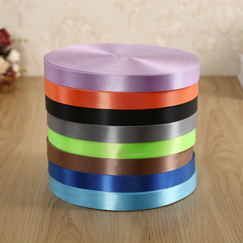 2cm color fine nylon ribbon ribbon polyester fiber woven ribbon suitcase with accessories.