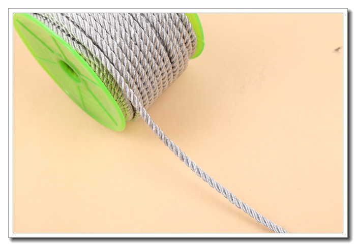 Manufacturer direct sale of gold and silver wire double rope polyester rope DIY braided rope. Manufacturer direct sale of gold and silver wire double rope polyester rope DIY braided rope.