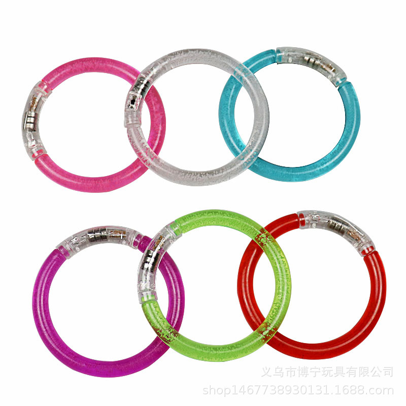 Acrylic Bracelet Flash Colorful Bubble Bracelet Push Scan Code Small Gift Luminous Toy