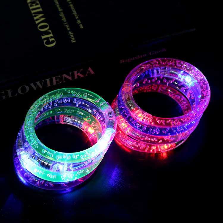 Acrylic Bracelet Flash Colorful Bubble Bracelet Push Scan Code Small Gift Luminous Toy Acrylic Bracelet Flash Colorful Bubble Bracelet Push Scan Code Small Gift Luminous Toy