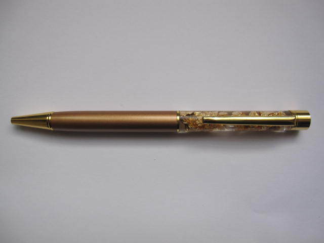 Factory Direct Sales New Christmas Deer Head Color Bright Film Gold Powder Oil Metal Ball Point Pen