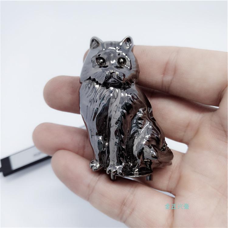 Metal Deer  Animal Decoration Metal Casting Giraffe Red-Crowned Crane Persian Cat 3D Mini Ornaments