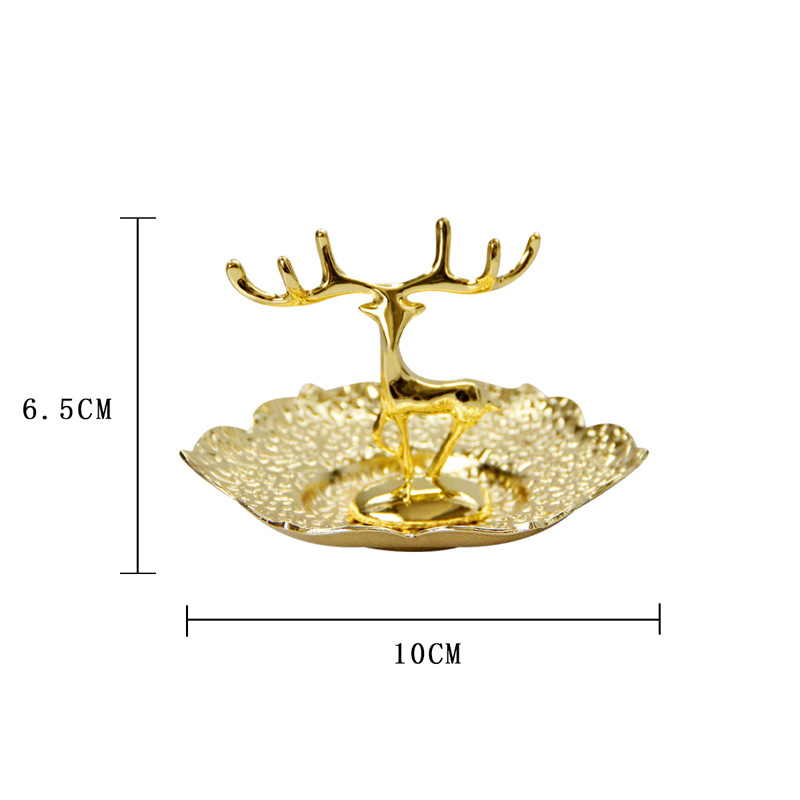 INS Nordic Style Golden Reindeer Jewelry Plate Metal Middle East Arabic Ring Metal Deer INS Nordic Style Golden Reindeer Jewelry Plate Metal Middle East Arabic Ring Metal Deer