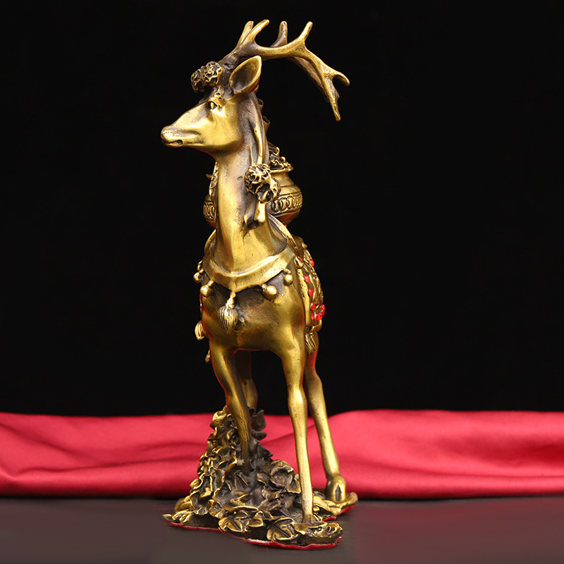 Antique Antique Antique Ornaments Antique Copper Sika Deer Home Living Room Metal Deer Antique Antique Antique Ornaments Antique Copper Sika Deer Home Living Room Metal Deer