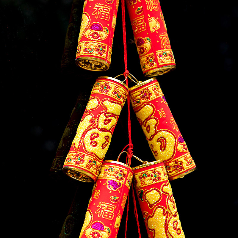 festival pendant Year Decoration Supplies 2022 Tiger Year Holiday Pendant Firecrackers Pepper Ornaments Scene Layout