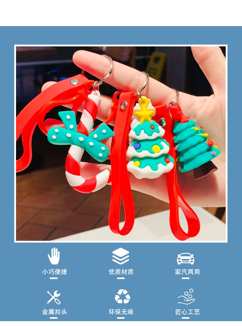 Creative New Leather Rope Christmas Gift Pendant Christmas Tree Pendant festival pendant