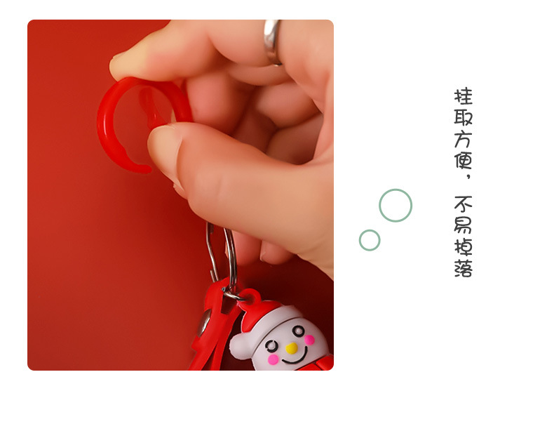 Cartoon Christmas Keychain Santa Elk Backpack Hanging Ornament Student festival pendant Cartoon Christmas Keychain Santa Elk Backpack Hanging Ornament Student festival pendant