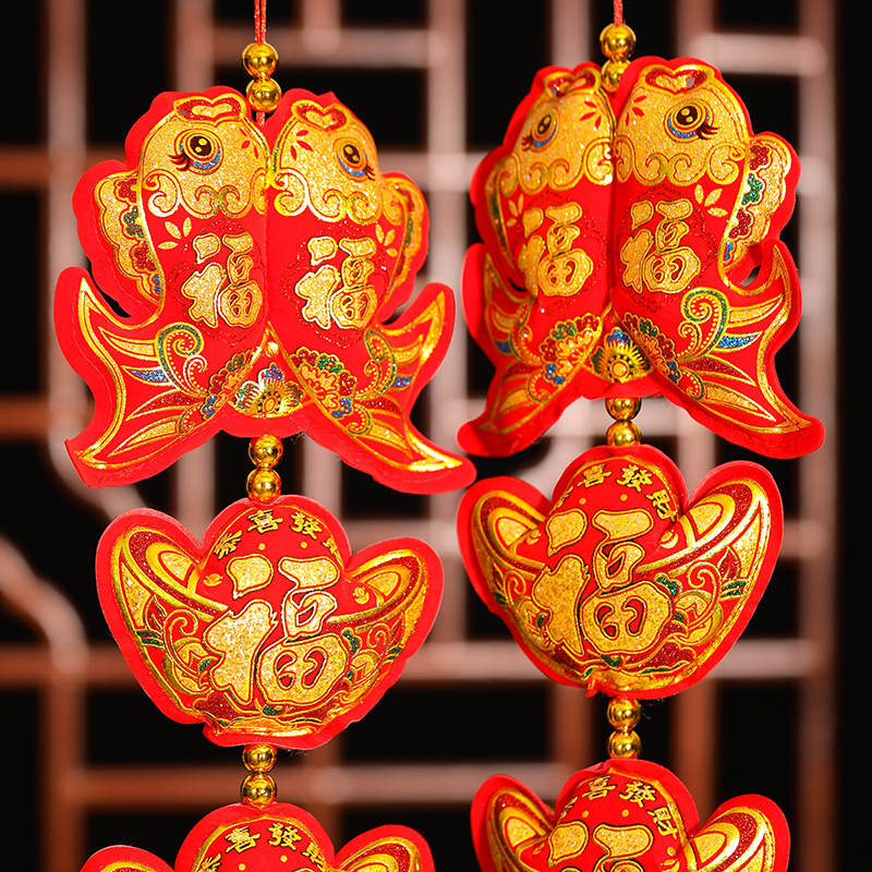 festival pendant Ethnic Style National Fashion Pisces String Lantern Apple Pendant Wholesale Holiday Ornaments
