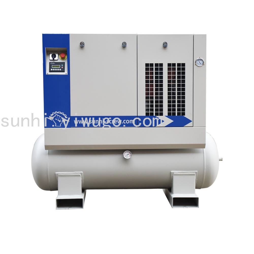 Permanent Magnet Inverter Mute High Efficiency Air Compressor 22kW Twin Screw Baos Head Jiangtian Motor