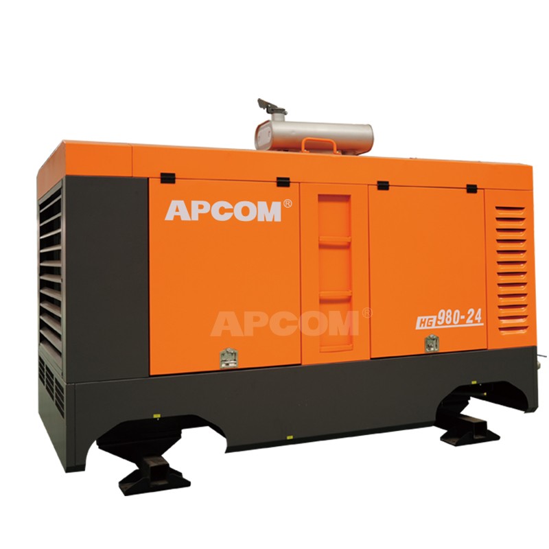 OPEC HG Series Medium and Large Diesel Moving Screw Air Compressor HG800-14C/800cfm Mobile Air Compressor