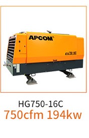 OPEC HG Series Medium and Large Diesel Moving Screw Air Compressor HG800-14C/800cfm Mobile Air Compressor
