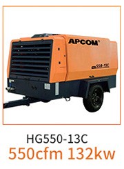 OPEC HG Series Medium and Large Diesel Moving Screw Air Compressor HG800-14C/800cfm Mobile Air Compressor