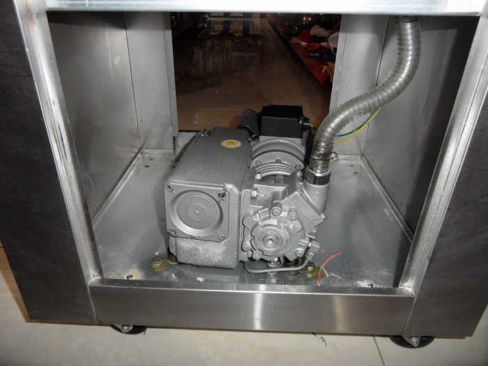 Floor vacuum packaging machine dz - 500/2 e (vacuum chamber stainless steel)