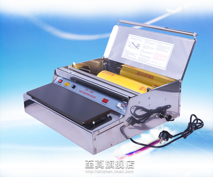 TW-450F Built-in Stainless Steel Plastic Wrap Packaging Machine Food Preservation Sealing Machine/Cutting Machine