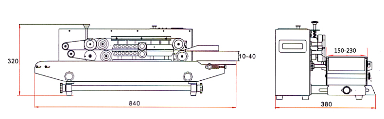 Sealing Packaging Machine FRB-770I Stainless Steel Steel Seal Original Authentic Continuous Automatic Sealing Machine Sealing Packaging Machine FRB-770I Stainless Steel Steel Seal Original Authentic Continuous Automatic Sealing Machine