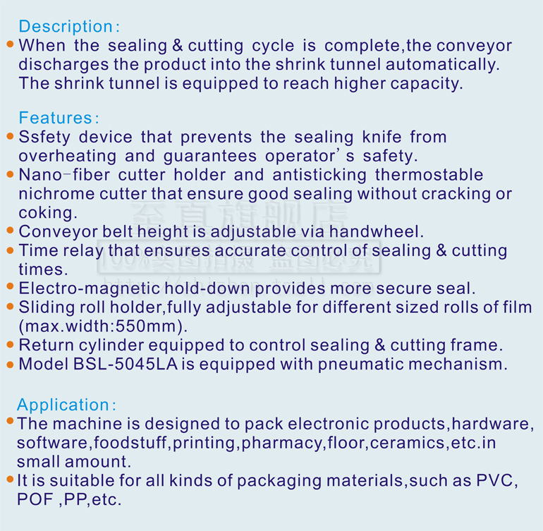 BSL-5045L Automatic "L" Type Sealing and Cutting Machine Shrink Machine Packaging Machine FM Sealing Machine BSL-5045L Automatic "L" Type Sealing and Cutting Machine Shrink Machine Packaging Machine FM Sealing Machine