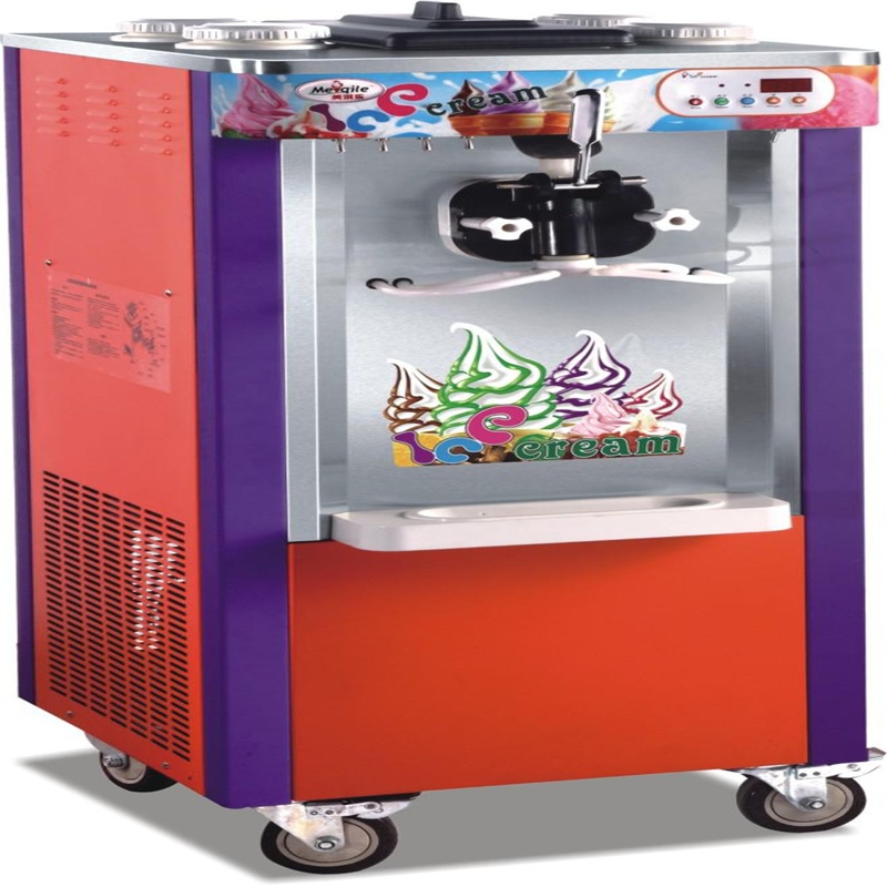 Single head spray paint vertical four color jam ice cream machine