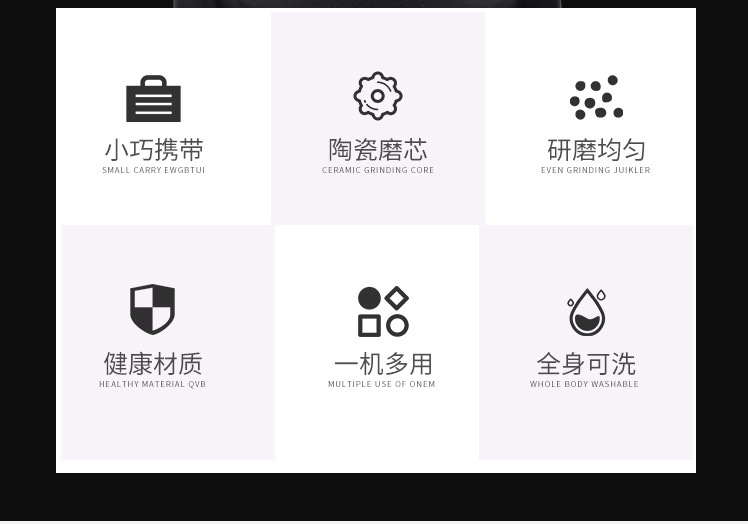 Cross-Border Supply Coffee Coffee Grinder Manual Coffee Machine Coffee Bean Grinder Family-Use Grinder Washing Mill