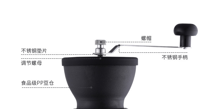 Cross-Border Supply Coffee Coffee Grinder Manual Coffee Machine Coffee Bean Grinder Family-Use Grinder Washing Mill